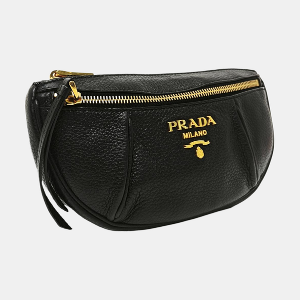 Calfskin Belt Bag Black