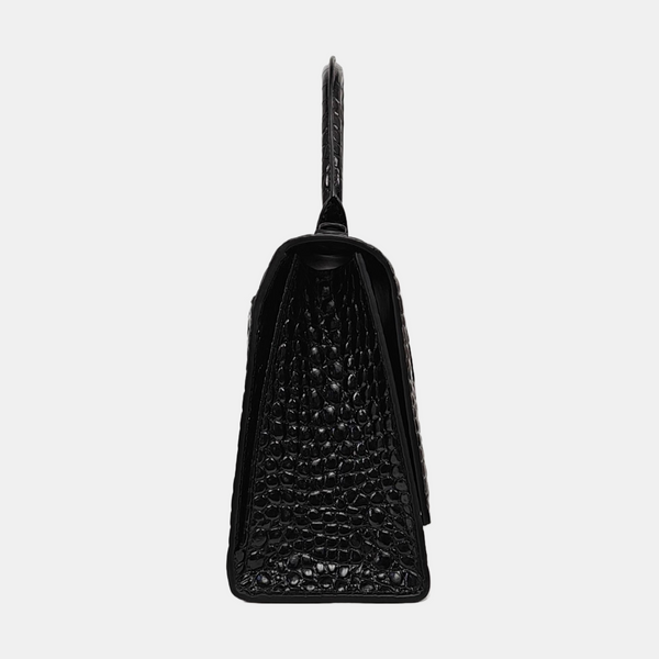 Hourglass Small Calfskin Black