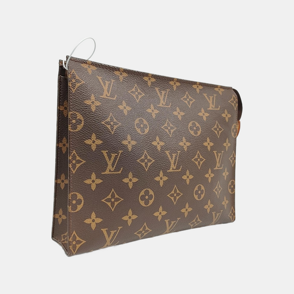 TOILET POCKET 26 Monogram Coated Canvas Brown