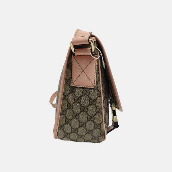 Monogram Coated Canvas Shoulder Bag Beige