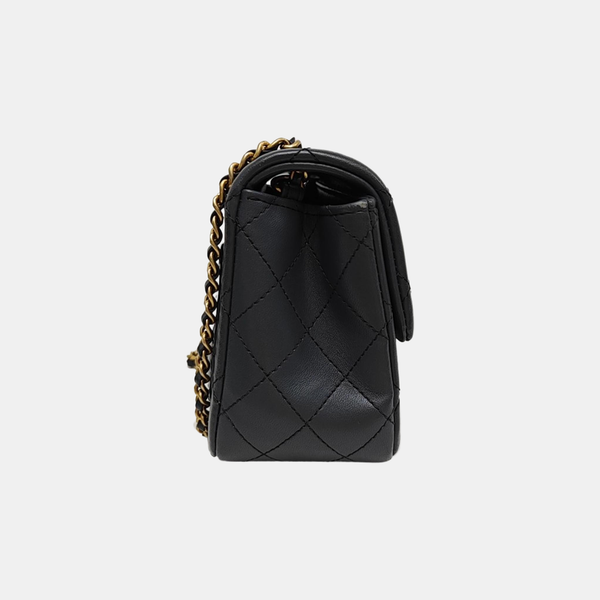 CLASSIC FLAP Mini Quilted Lambskin Gray