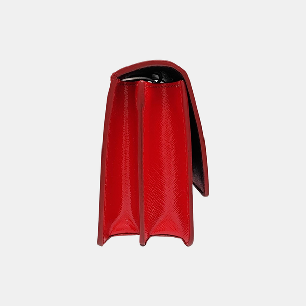Patent Leather Shoulder Bag Red
