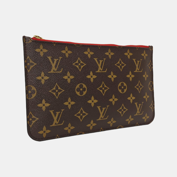 NEVERFULL PM Monogram Coated Canvas Brown