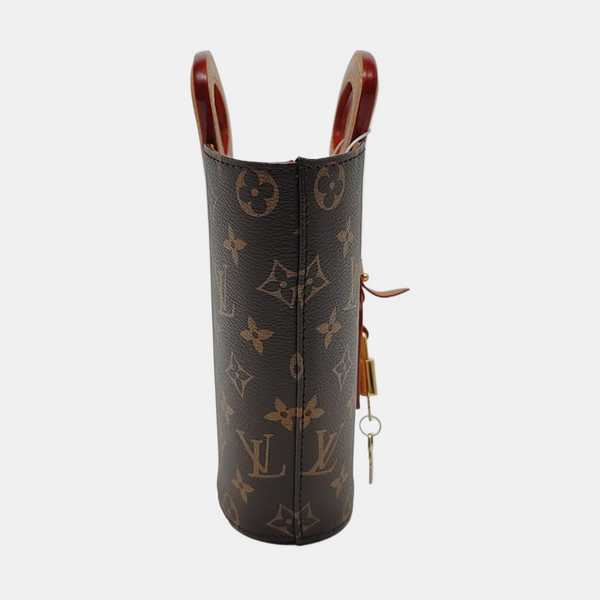 RIVAGE BB Monogram Coated Canvas Brown