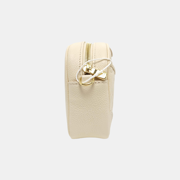 Monogram Calfskin Shoulder Bag Mini Beige