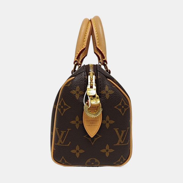 SPEEDY 20 Monogram Coated Canvas Brown