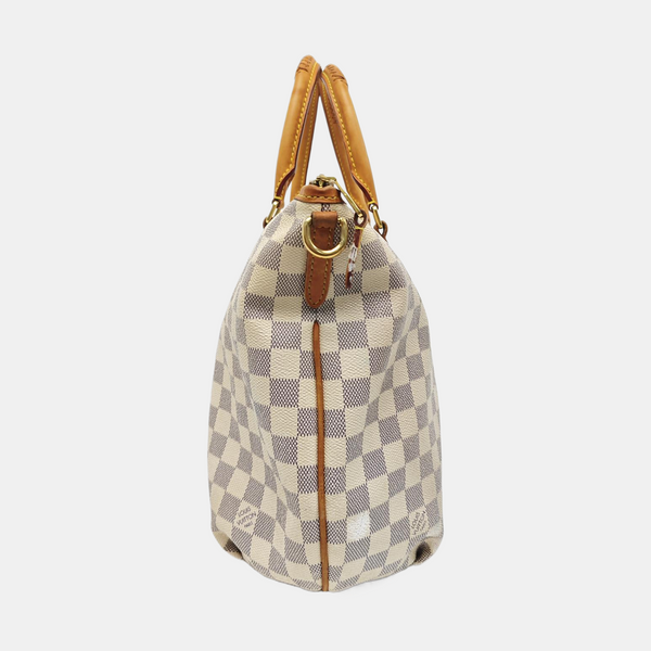 RIVIERA PM Damier Azur Coated Canvas White