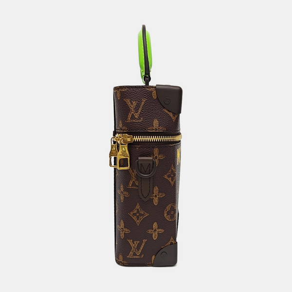 VERTICAL BOX TRUNK Monogram Coated Canvas Brown
