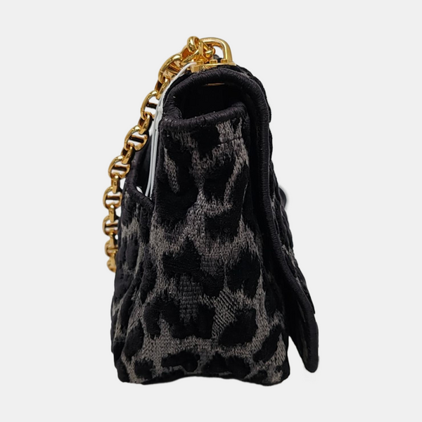 Dior Caro Medium Fabric Black