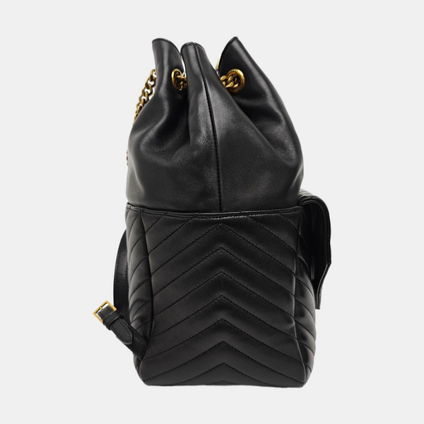 JOE Chevron Lambskin Black