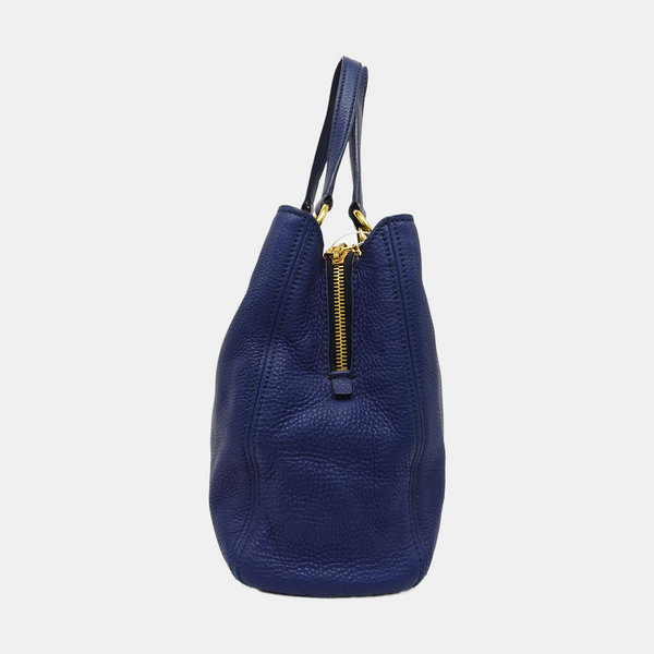 Calfskin Shoulder Bag Blue