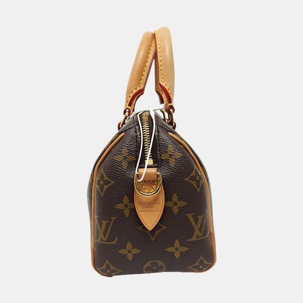 SPEEDY 20 Monogram Coated Canvas Brown