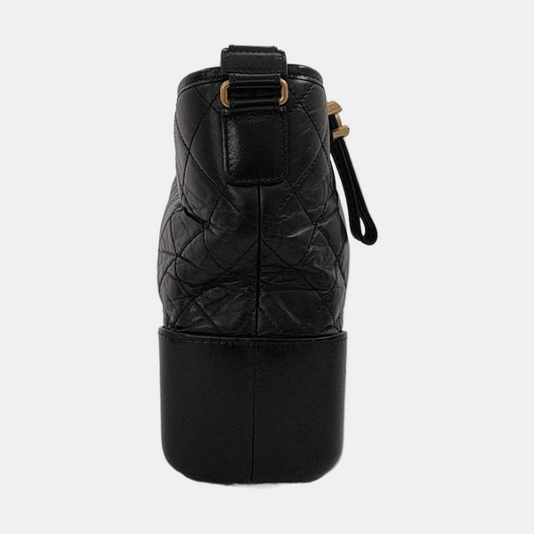 GABRIELLE Medium Quilted Lambskin Black