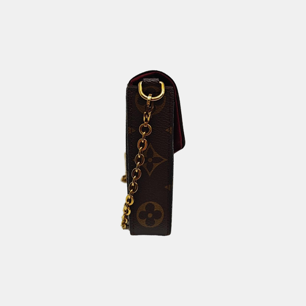 FÉLICIE Monogram Coated Canvas Brown