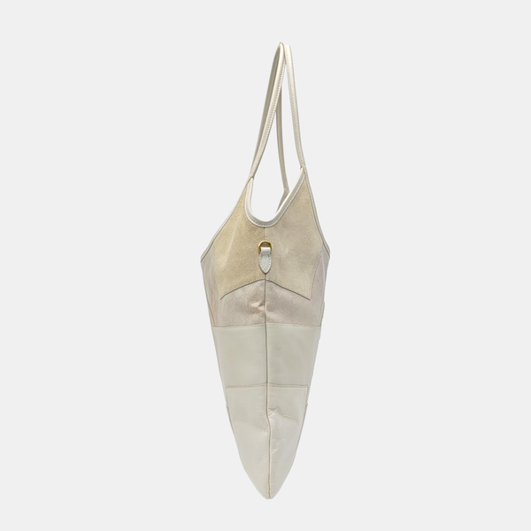 IVY Quilted Suede White