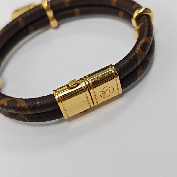 KEEP IT Coated Canvas Brown Bangle
