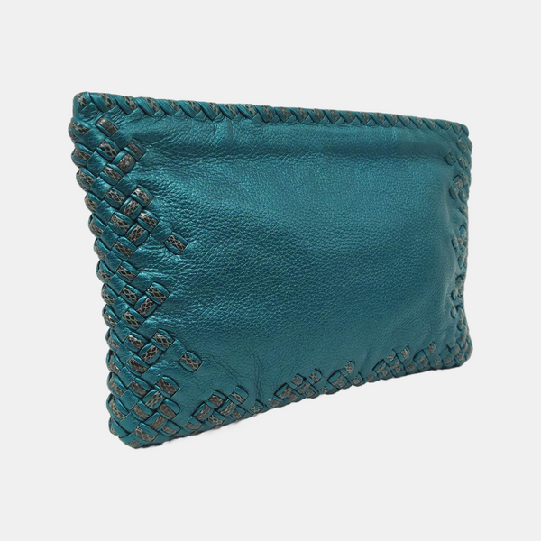 Calfskin Clutch Blue