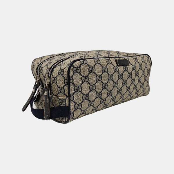 Monogram Coated Canvas Clutch Black