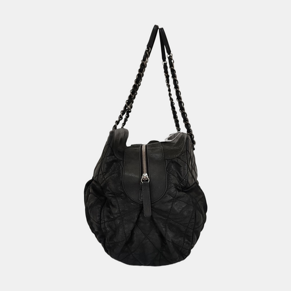 IRIDESCENT Quilted Calfskin Gray