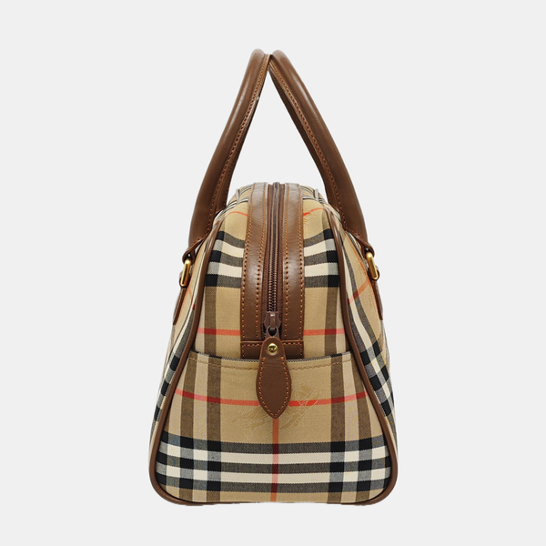 Canvas Top Handle Bag Beige