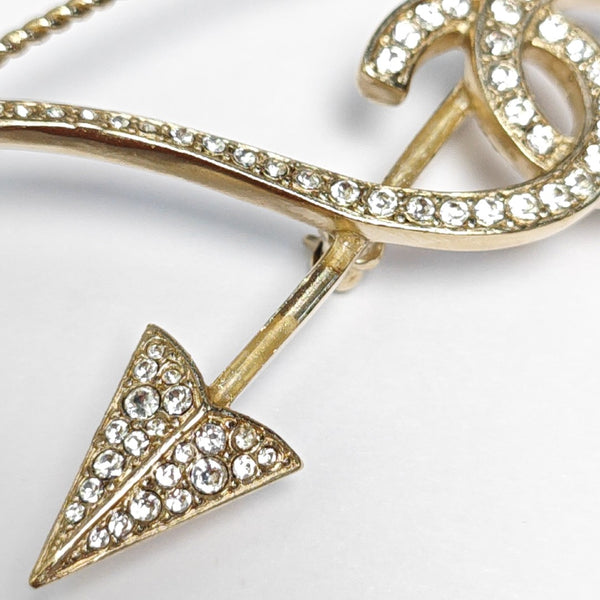 Metal Gold Brooch