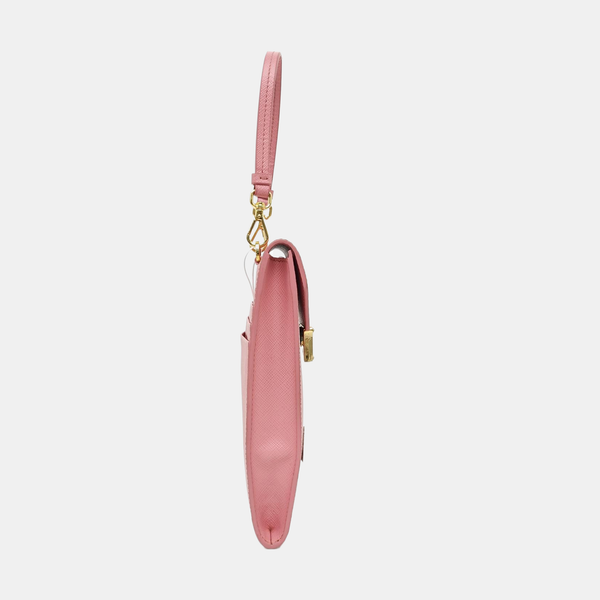 Saffiano Calfskin Shoulder Bag Pink