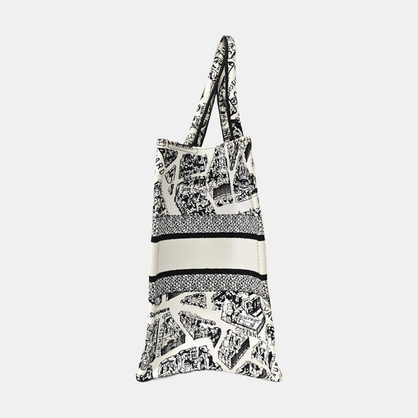 Book Tote Medium Canvas White