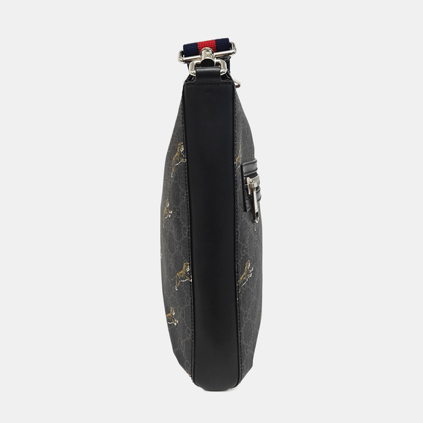 GG Supreme Monogram Coated Canvas Black