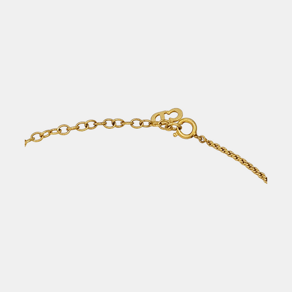 Twist Round Metal Gold Necklace