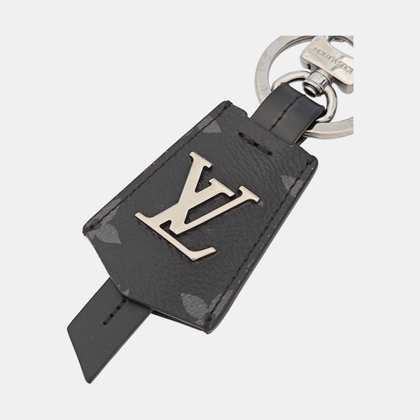 Coated Canvas Bag Charm Black