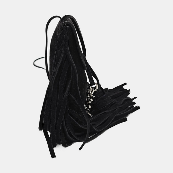 Suede Shoulder Bag Black