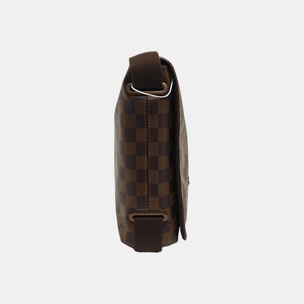 BROOKLYN PM Damier Ebene Coated Canvas Brown