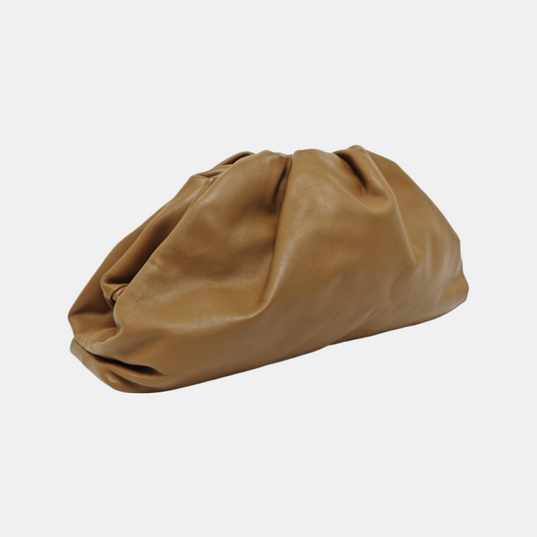 Authenticated pre-owned The Pouch Calfskin Brown - Clutch at Looply