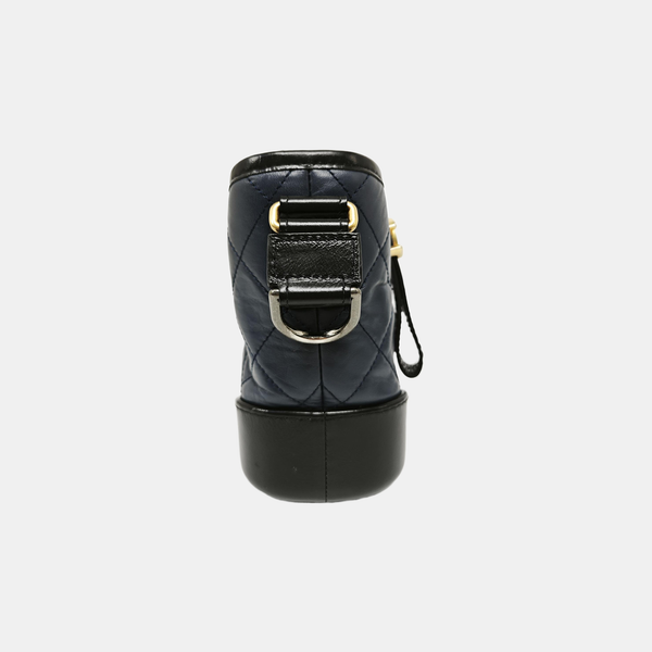 GABRIELLE Small Quilted Calfskin Blue
