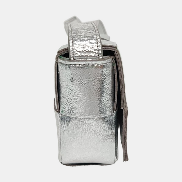 Cassette Mini Calfskin Silver