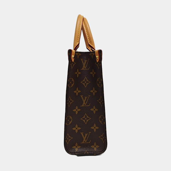 SAC PLAT BB Monogram Coated Canvas Brown