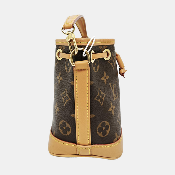NOÉ Nano Monogram Coated Canvas Brown
