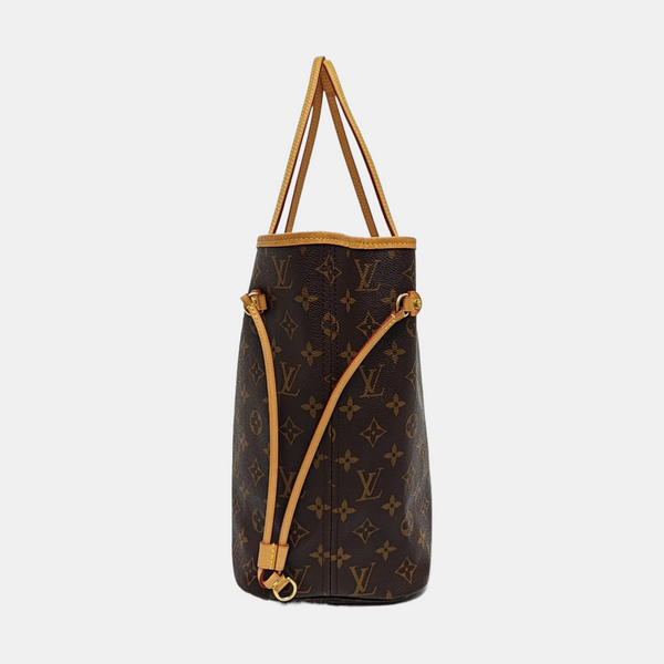 NEVERFULL MM Monogram Coated Canvas Brown