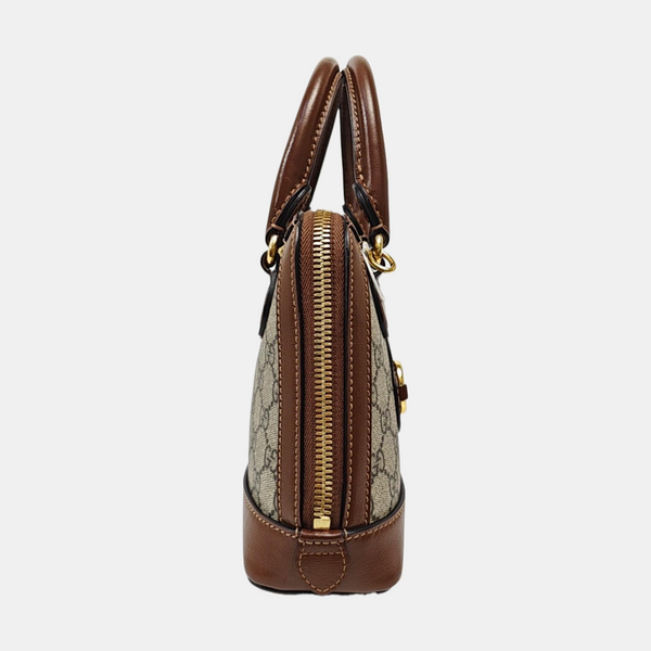 Horsebit 1955 Mini Coated Canvas Beige