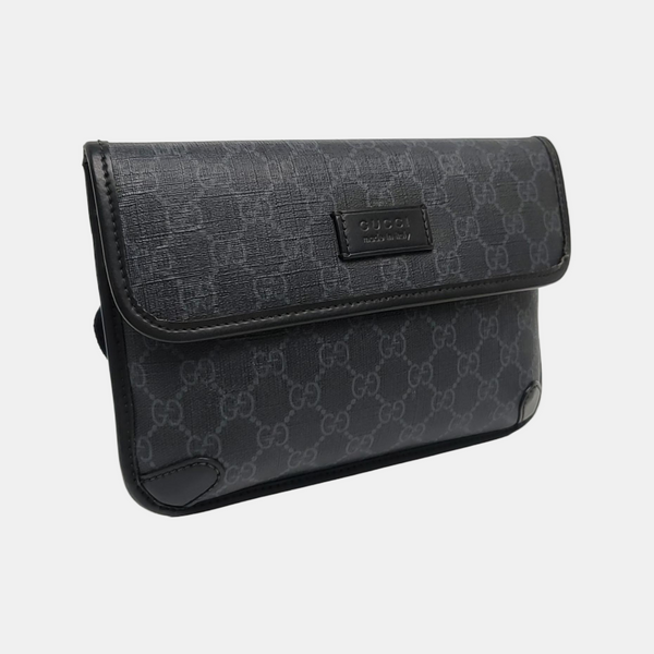 Neo Vintage Monogram Coated Canvas Black