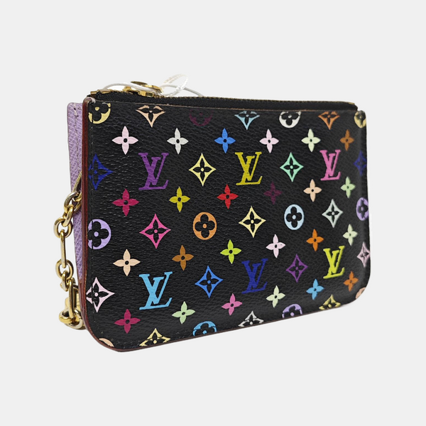 LV × TM Monogram Coated Canvas Wallet Black