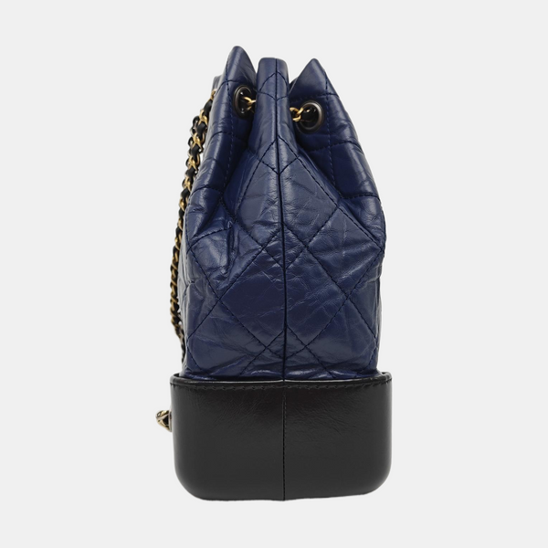 GABRIELLE Small Quilted Calfskin Blue