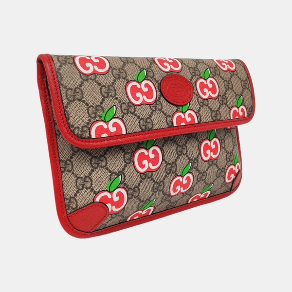 Neo Vintage Monogram Coated Canvas Red