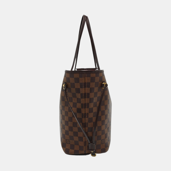NEVERFULL MM Damier Ebene Coated Canvas Brown