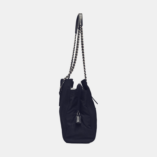 Nylon Tote Bag Blue