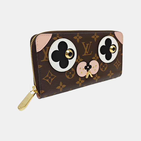 ZIPPY Monogram Coated Canvas Brown Wallet