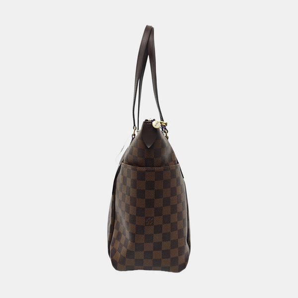 Authenticated pre-owned TOTALLY MM Damier Ebene Coated Canvas Brown - Tote Bag at Looply