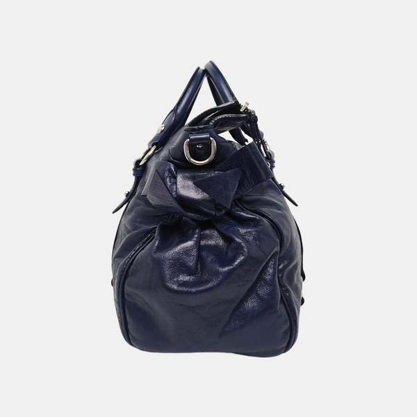 Bow Calfskin Blue