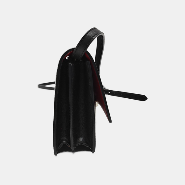 Calfskin Shoulder Bag Black