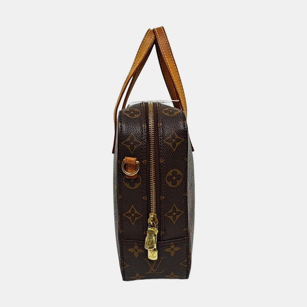 SPONTINI Monogram Coated Canvas Brown